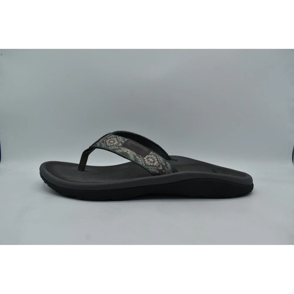 Pendleton Mens Size 11 Gray Blue Southwestern Flip Flop Sandals Thongs Shoes